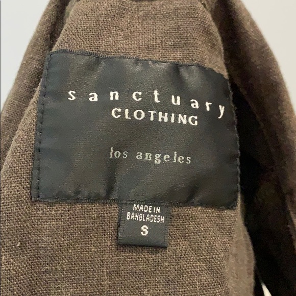 Sanctuary Wrap Vest Olive Green SZ S - Picture 5 of 6